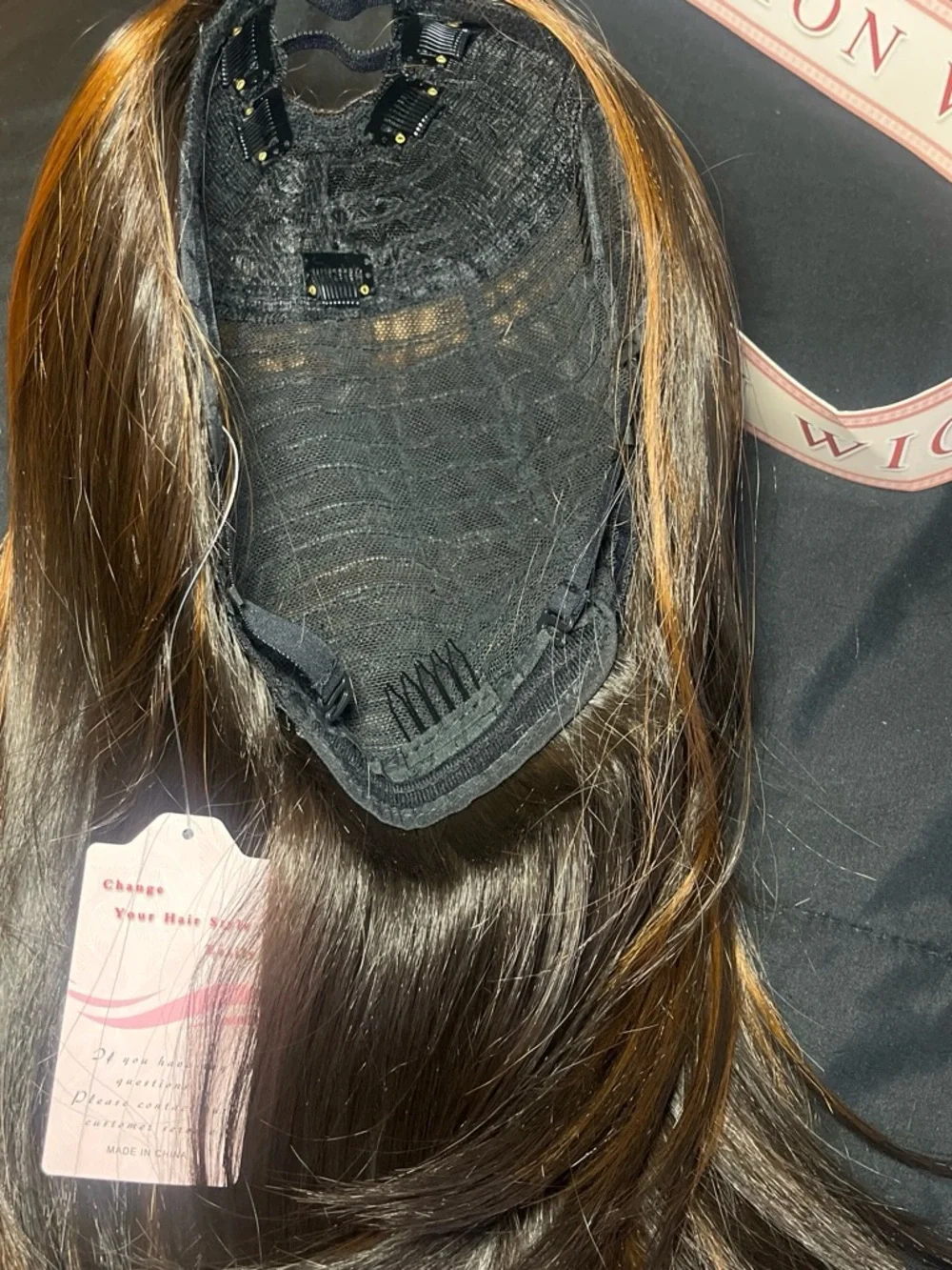 Fawn Brown 14inch Yaki Straight Layered Wig